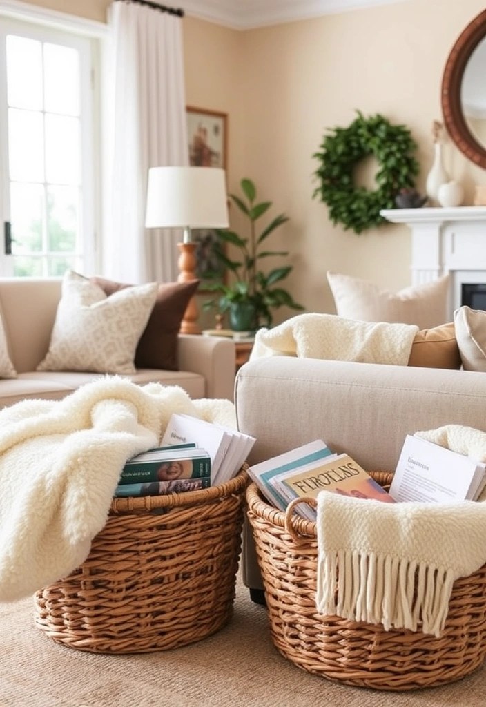 20 Creative Ways to Maximize Your Apartment Space That Will Leave You in Awe! - 16. Use of Baskets for Storage