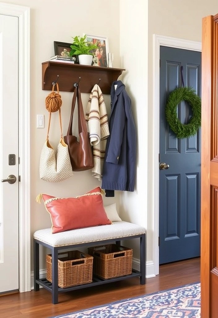 20 Creative Ways to Maximize Your Apartment Space That Will Leave You in Awe! - 18. Maximize Entryway Space