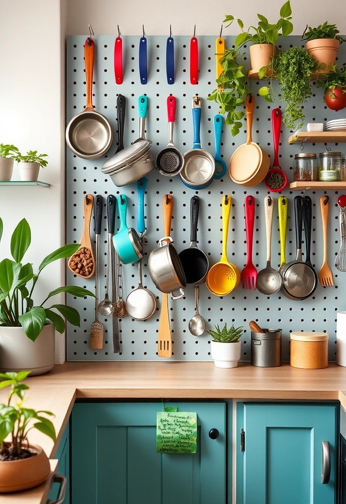 20 Creative Ways to Maximize Your Apartment Space That Will Leave You in Awe! - 6. Utilize Hooks and Pegboards