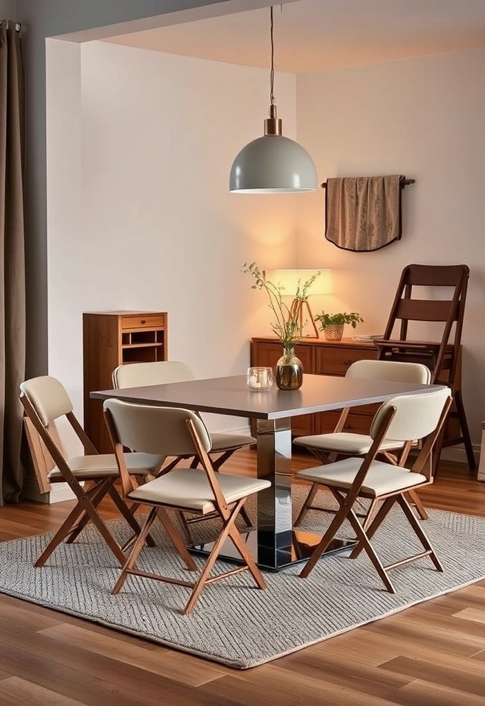 20 Creative Ways to Maximize Your Apartment Space That Will Leave You in Awe! - 7. Foldable and Stackable Furniture