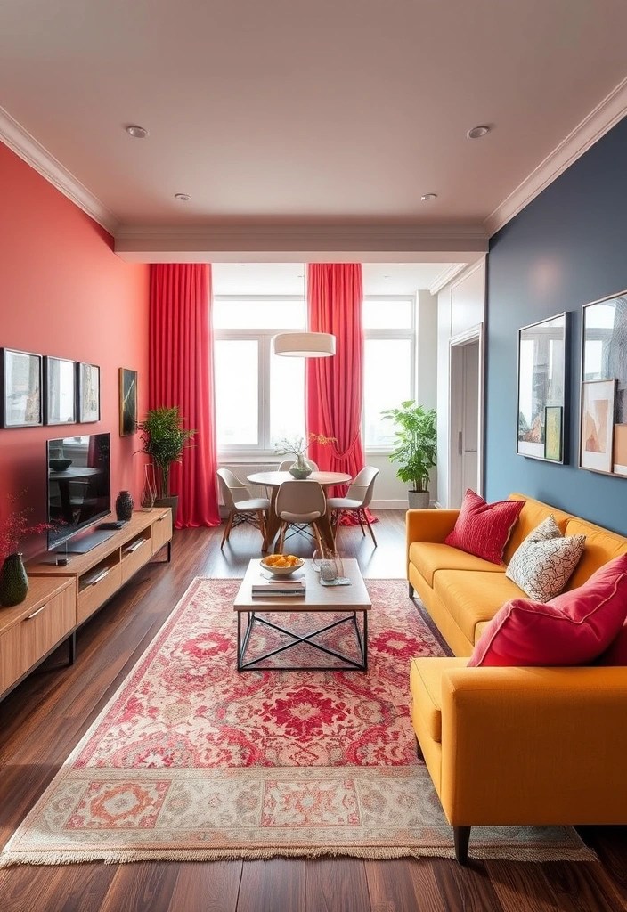 20 Creative Ways to Maximize Your Apartment Space That Will Leave You in Awe! - 9. Use of Color to Define Spaces