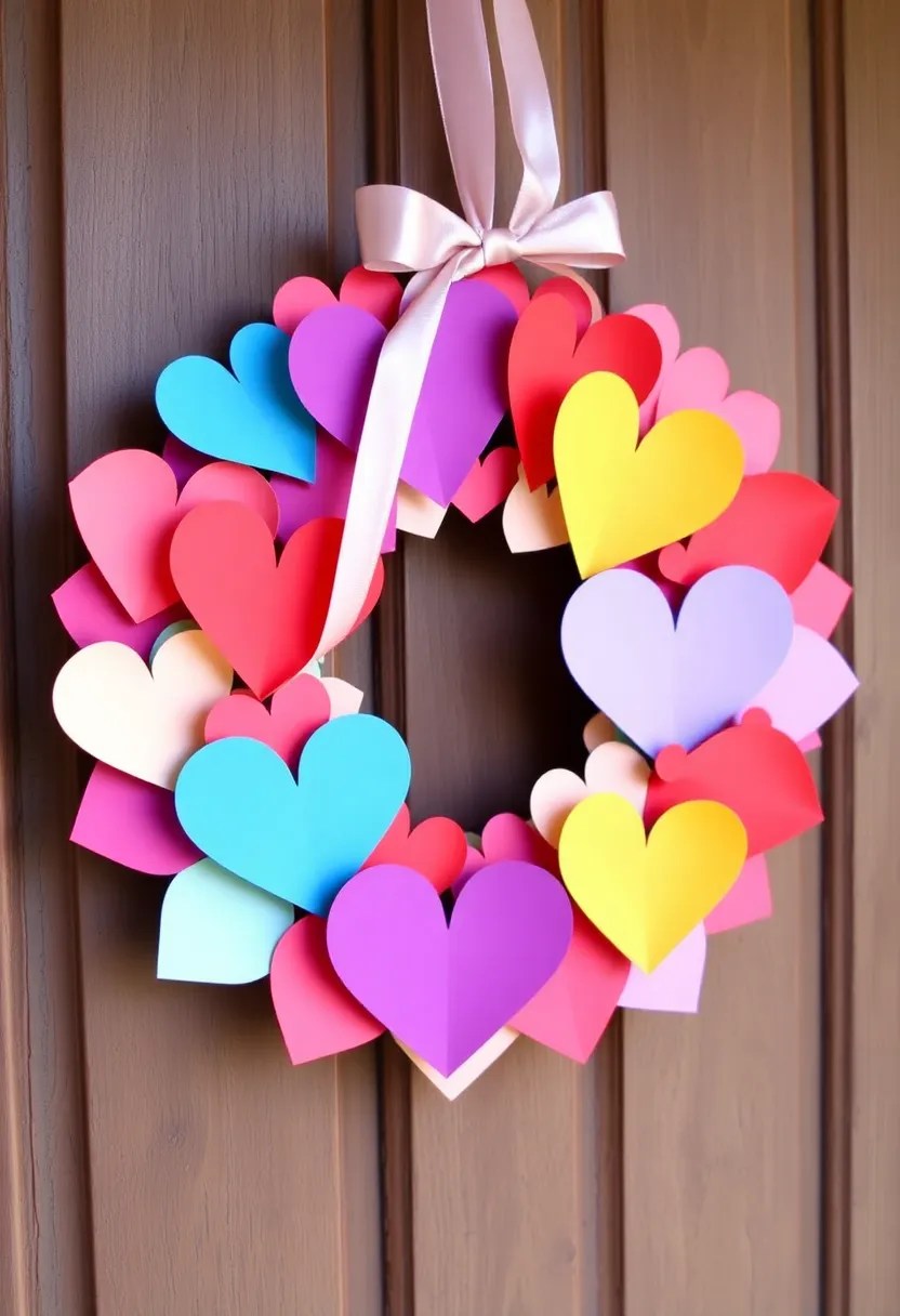 15 DIY Valentine's Home Decor Projects You Can Create in a Weekend! - 1. Heartfelt Paper Wreath
