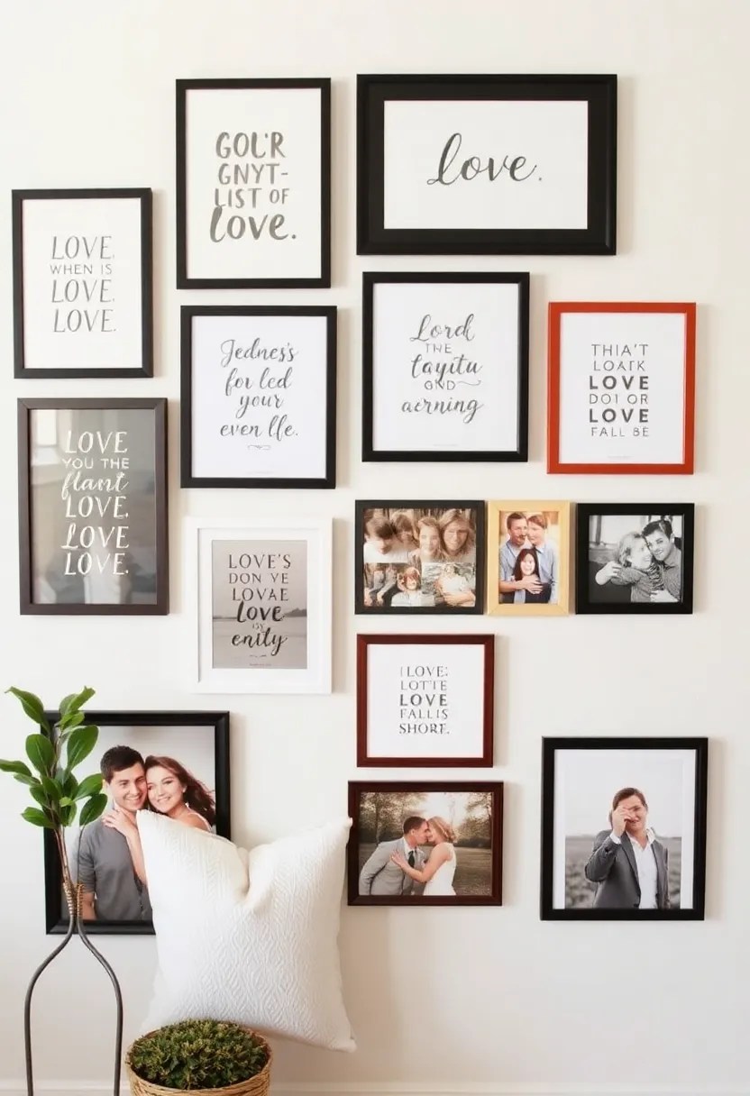 15 DIY Valentine's Home Decor Projects You Can Create in a Weekend! - 5. Wall Art with Love Quotes