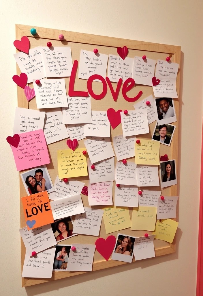 15 DIY Valentine's Home Decor Projects You Can Create in a Weekend! - 7. DIY Love Letter Board