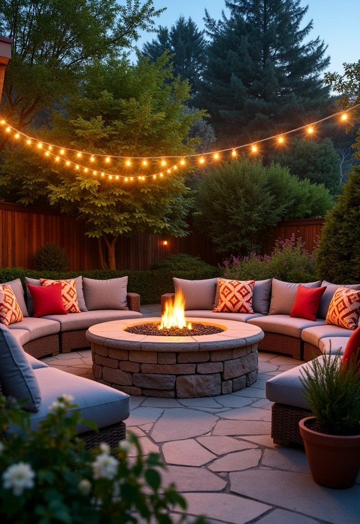 18 Stunning Backyard Makeovers That'll Make You Want to Move Outside! - 1. Cozy Fire Pit Retreat