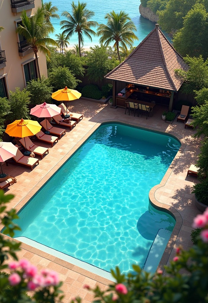 18 Stunning Backyard Makeovers That'll Make You Want to Move Outside! - 4. Inviting Poolside Oasis