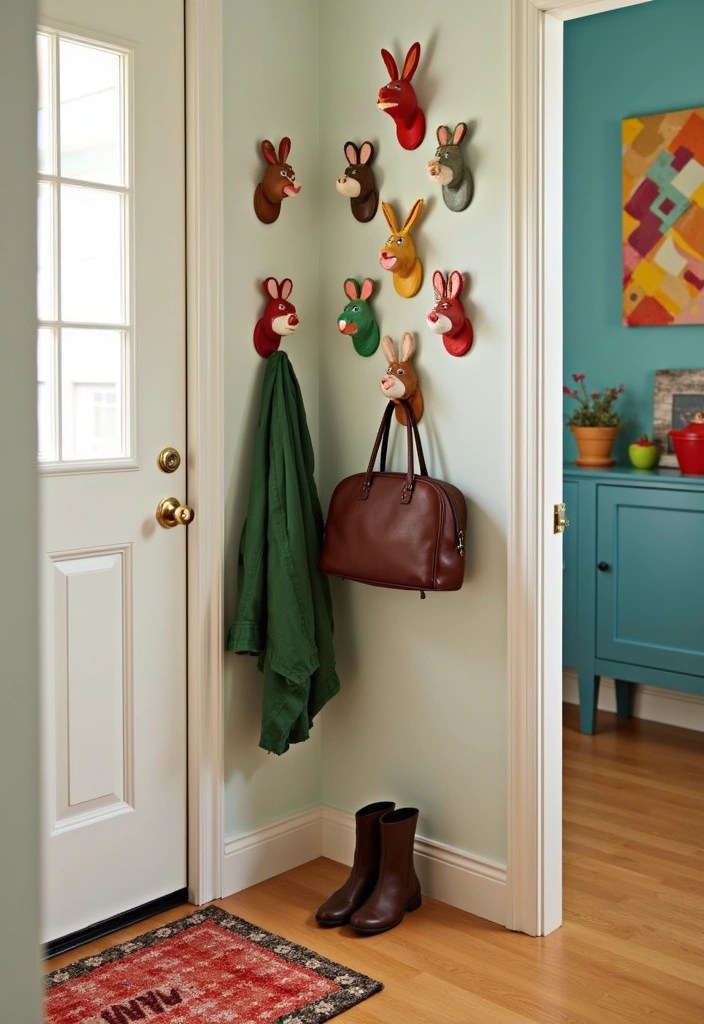 21 Retro Home Accessories That'll Add a Fun Twist to Any Room! (You’ll Love #15!) - 17. Quirky Wall Hooks