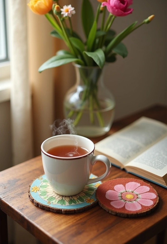 22 Must-Have Spring Decor Products That Will Transform Your Home (You Won't Believe #10!) - 17. Spring-Themed Coasters