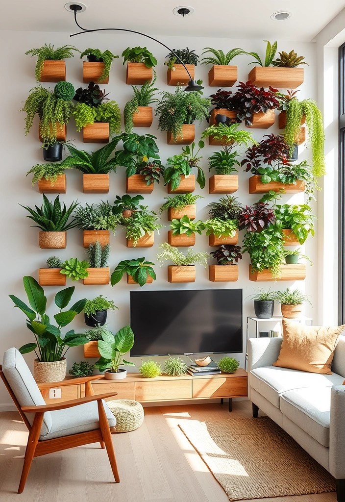 23 Unique Wall Decor Ideas That'll Make Your Home Stand Out! - 11. Floating Garden Wall