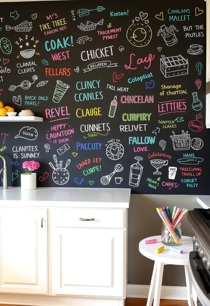 23 Unique Wall Decor Ideas That'll Make Your Home Stand Out! - 9. Chalkboard Wall Art