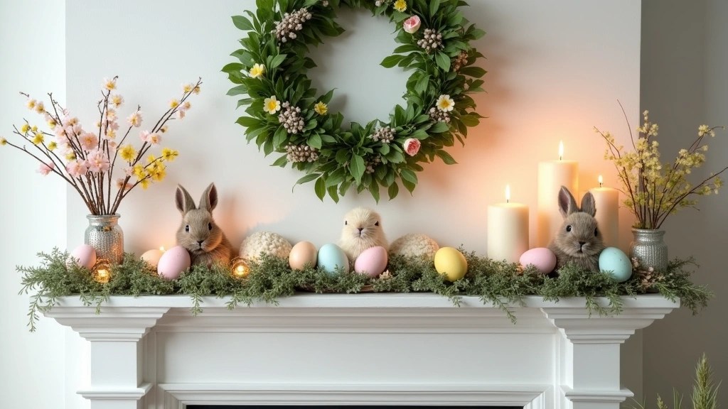14 Beautiful Easter Mantel Decorations to Create a Seasonal Focal Point!