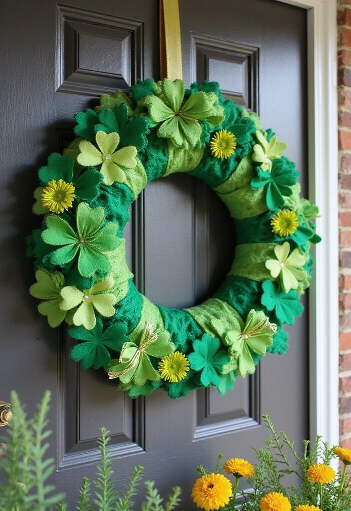 14 Fun St. Patrick's Day Kids' Crafts That Will Fill Your Home with Laughter and Joy! - 4. DIY St. Patrick's Day Wreath