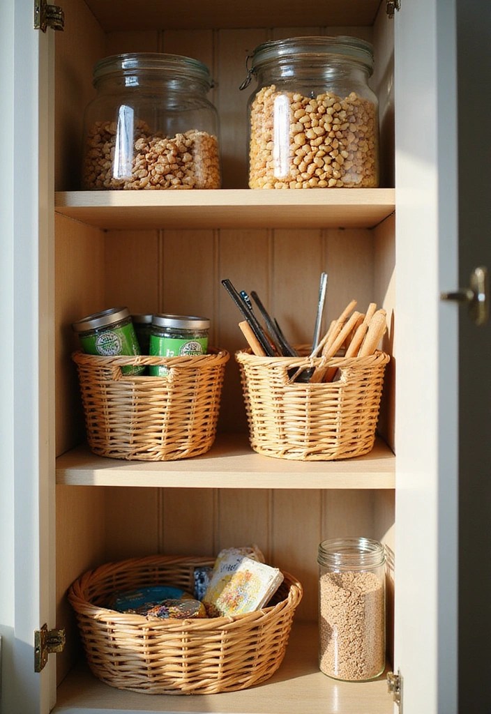 18 Genius Kitchen Organization Hacks That Will Change Your Life (Don't Miss #7!) - 2. Under-Shelf Baskets