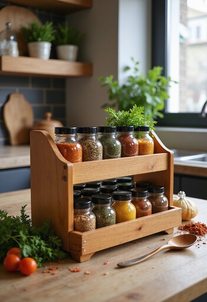 18 Genius Kitchen Organization Hacks That Will Change Your Life (Don't Miss #7!) - 4. Tiered Spice Rack
