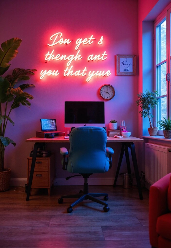 19 Stylish Lighting Ideas That'll Create Ambiance in Every Room (Wait Until You See #3!) - 16. Neon Signs for a Fun Twist