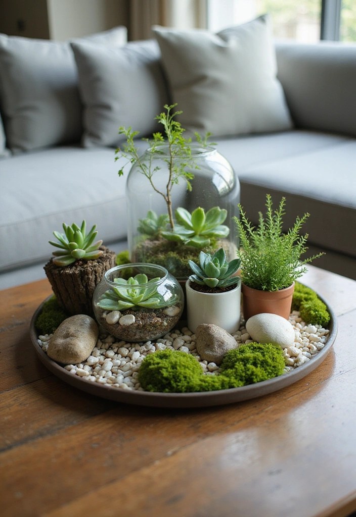 20 Coffee Table Decor Ideas You Must Have (Your Guests Will Be Jealous of #8!) - 12. Coffee Table Gardens