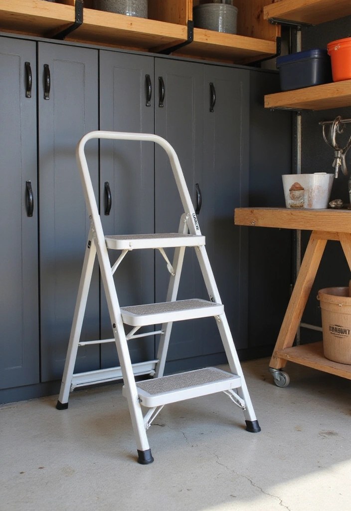 20 Must-Have Garage Accessories That Will Transform Your Space Forever! - 10. Folding Step Stool