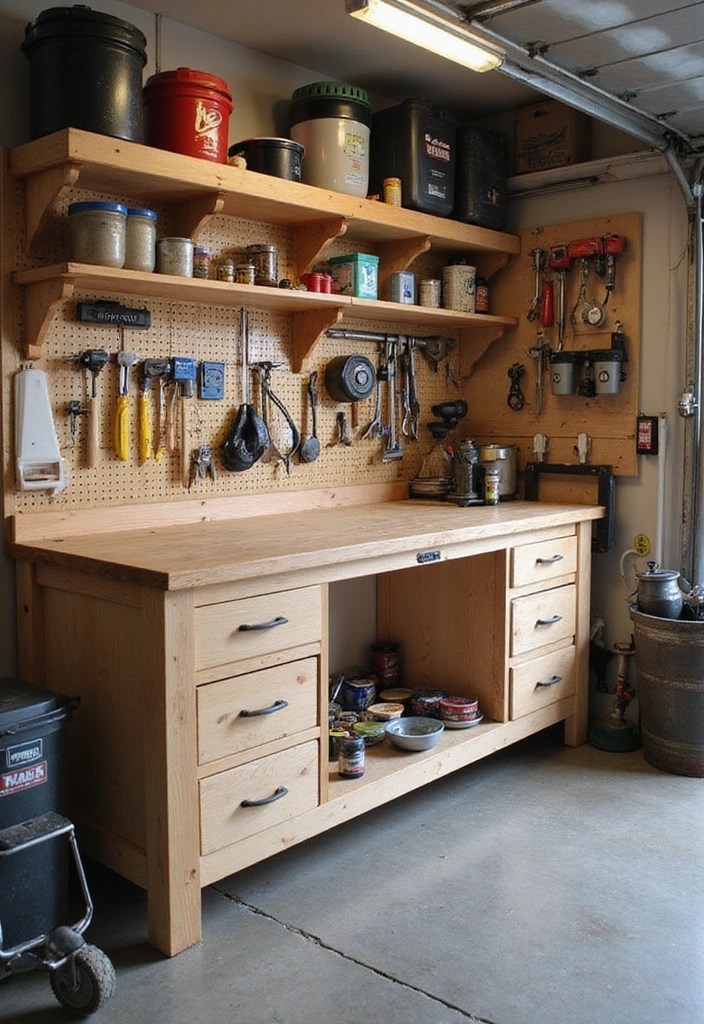 20 Must-Have Garage Accessories That Will Transform Your Space Forever! - 7. Workbench with Storage