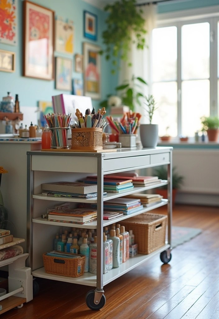 20 Must-Have Storage Pieces for Your Apartment That Will Change Your Life! - 14. Compact Rolling Cart