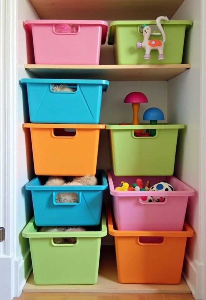 20 Must-Have Storage Pieces for Your Apartment That Will Change Your Life! - 5. Stackable Storage Bins