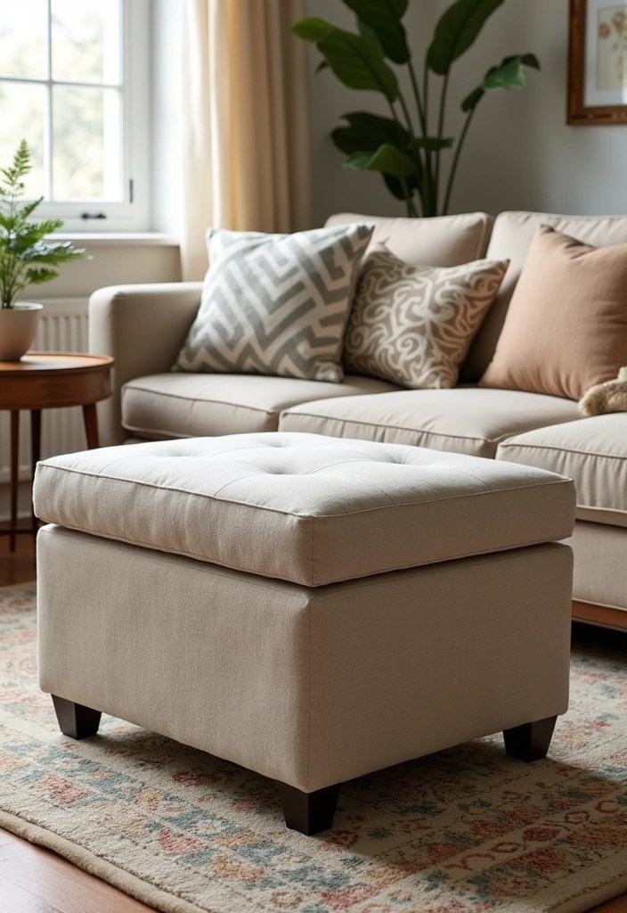 20 Must-Have Storage Pieces for Your Apartment That Will Change Your Life! - 6. Stylish Storage Ottoman