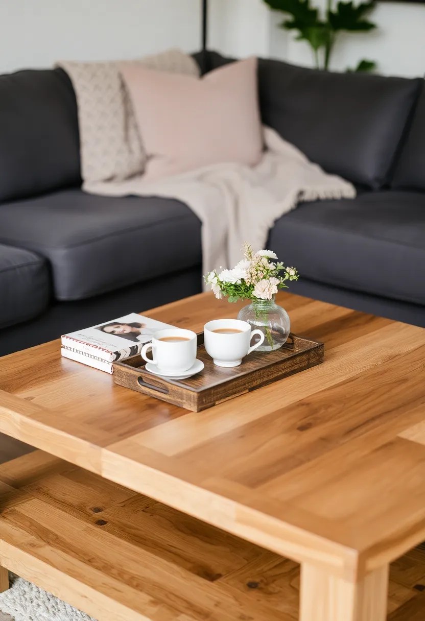 21 Cozy Living Room Ideas That'll Make You Want to Snuggle Up Right Now! - 6. Stylish Coffee Tables for Function and Flair