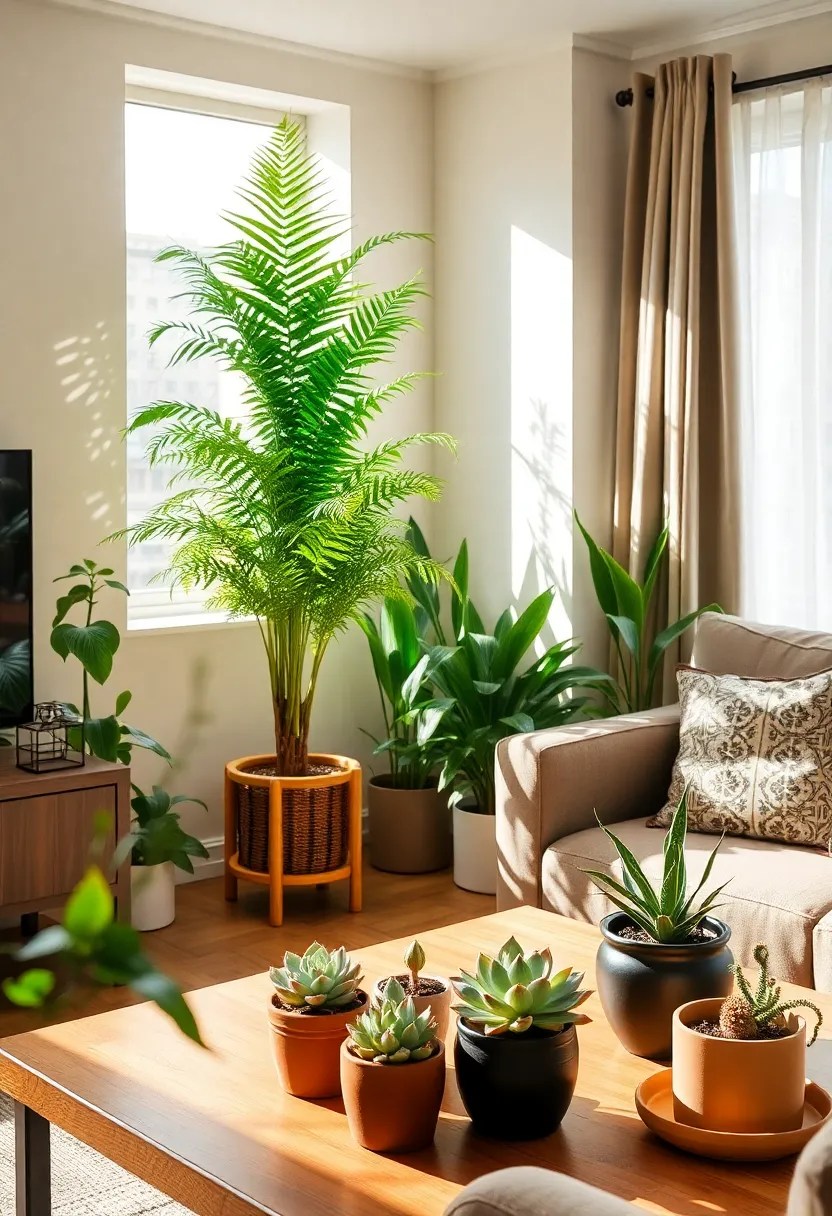21 Cozy Living Room Ideas That'll Make You Want to Snuggle Up Right Now! - 7. Incorporating Nature with Indoor Plants