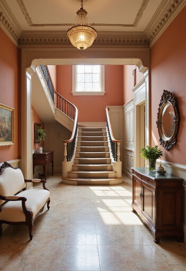 13 Eye-Catching Celebrity Foyer Designs That Make Stunning First Impressions! - 10. Classic Elegance