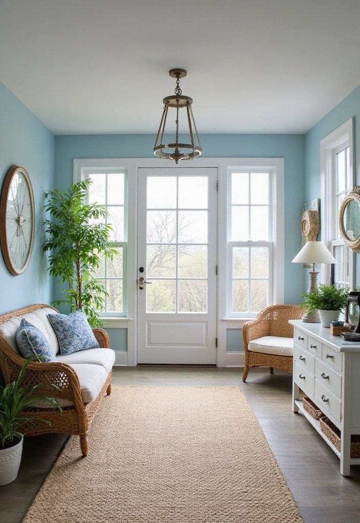 13 Eye-Catching Celebrity Foyer Designs That Make Stunning First Impressions! - 11. Coastal Retreat