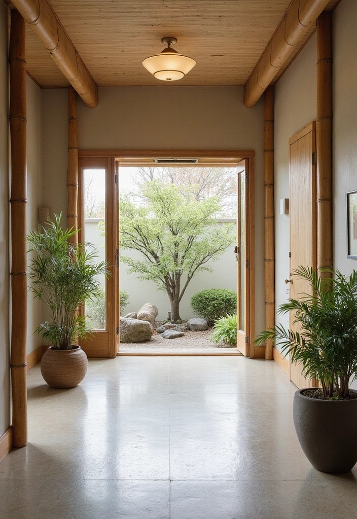 13 Eye-Catching Celebrity Foyer Designs That Make Stunning First Impressions! - 13. Zen Serenity