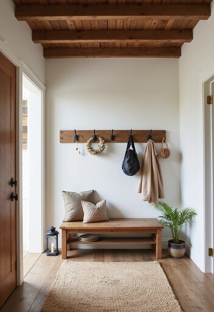 13 Eye-Catching Celebrity Foyer Designs That Make Stunning First Impressions! - 3. Rustic Farmhouse Charm