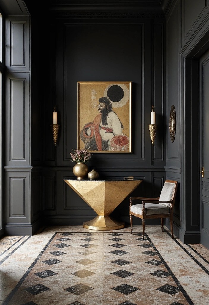 13 Eye-Catching Celebrity Foyer Designs That Make Stunning First Impressions! - 4. Elegant Art Deco