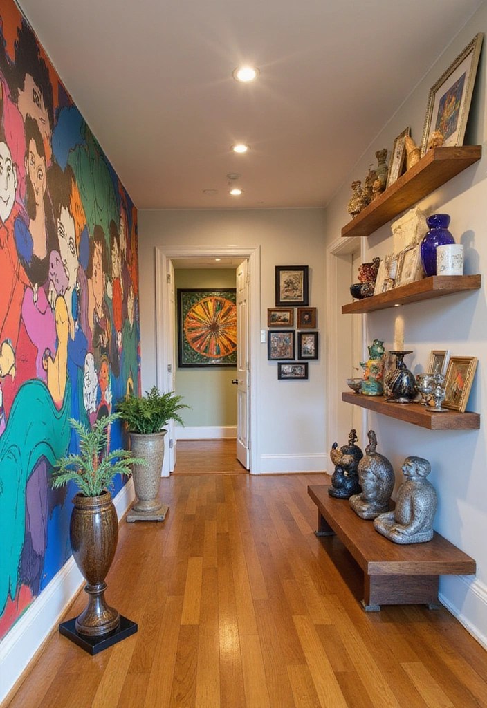 13 Eye-Catching Celebrity Foyer Designs That Make Stunning First Impressions! - 9. Artistic Expression