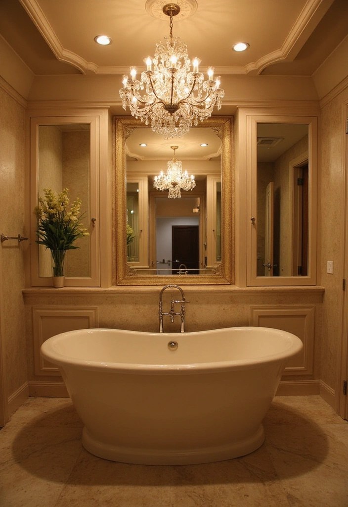 15 Bathroom Renovation Ideas That'll Turn Your Space Into a Spa-Like Oasis! - 4. Elegant Lighting Fixtures