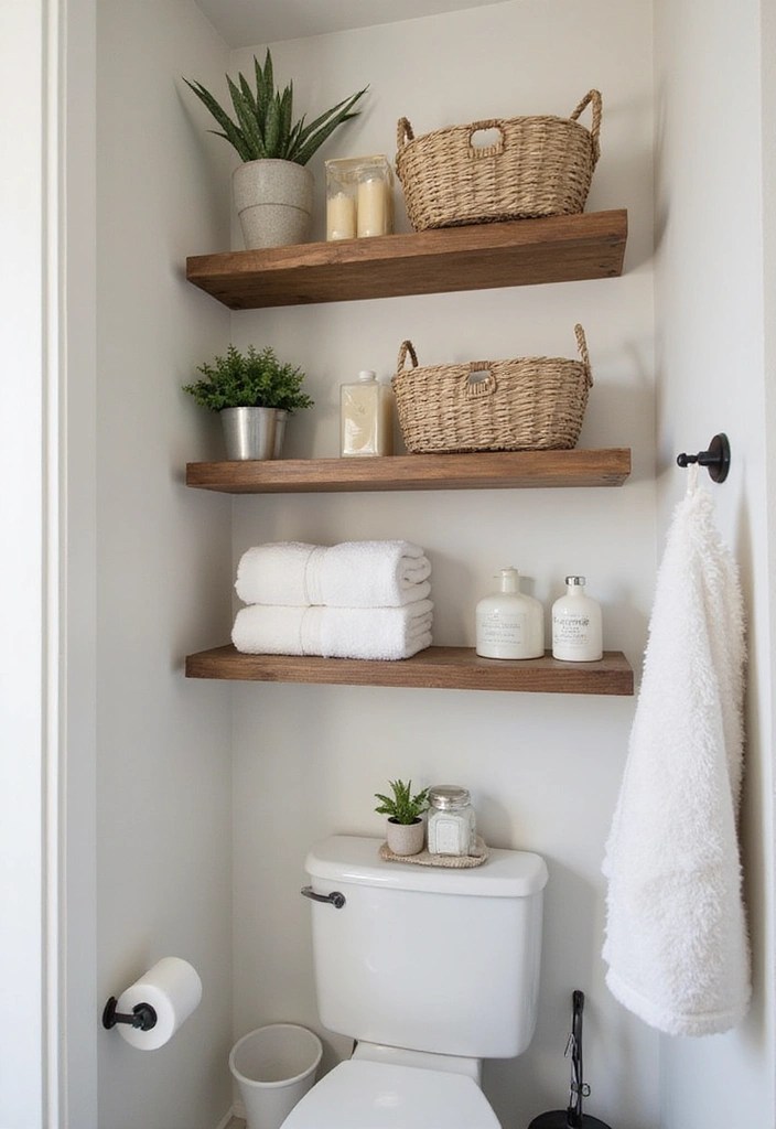 15 Bathroom Renovation Ideas That'll Turn Your Space Into a Spa-Like Oasis! - 6. Open Shelving Designs
