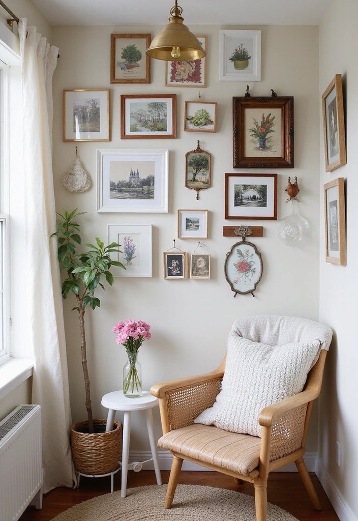 16 Tiny Home Decor Ideas That'll Make Your Space Feel Like a Mansion (#9 Is a Game-Changer!) - 8. Artistic Displays: Showcase Your Personality