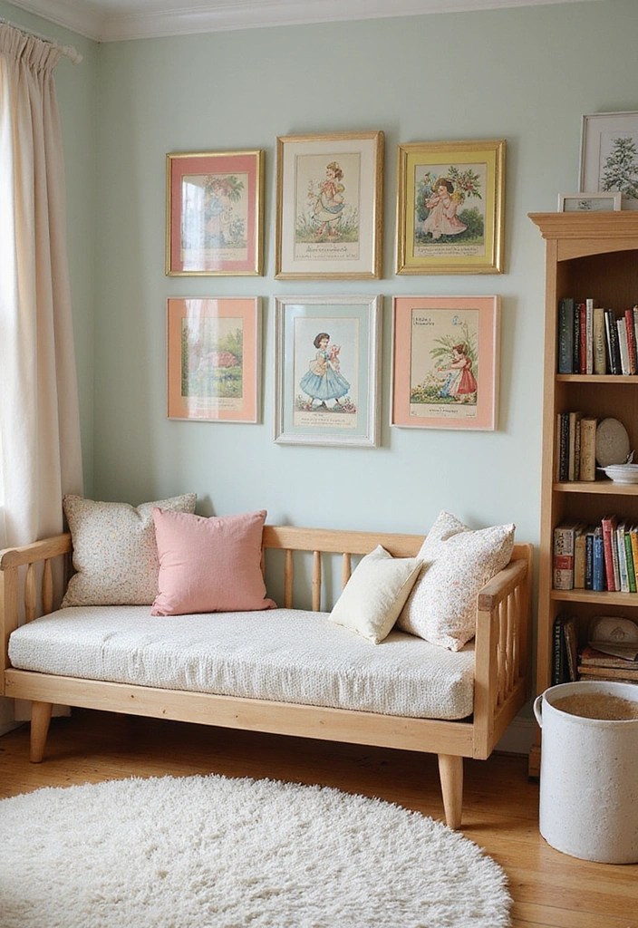 21 Vintage Wall Art Ideas That Will Add Charm and Tell a Story to Your Interior! - 10. Vintage Children's Book Illustrations