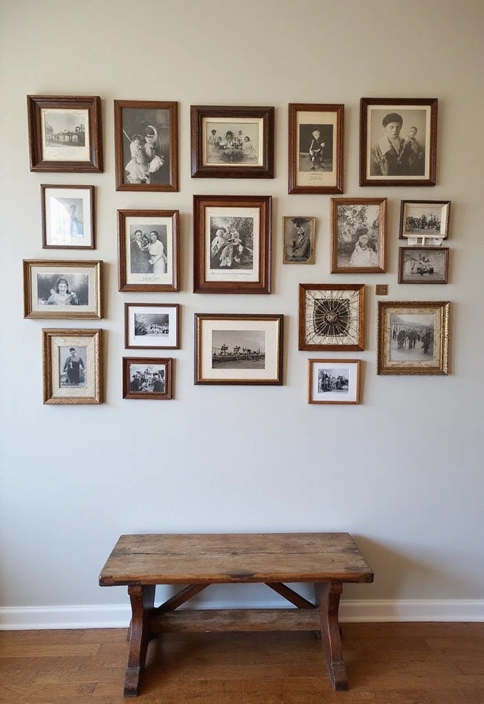 21 Vintage Wall Art Ideas That Will Add Charm and Tell a Story to Your Interior! - 13. Vintage Photography