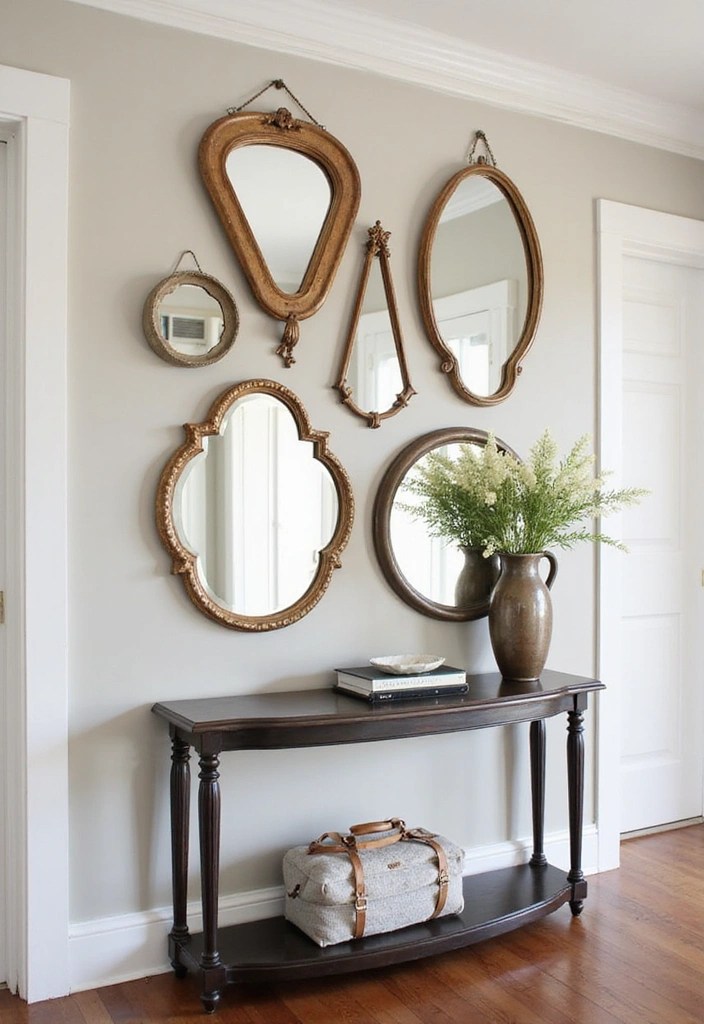 21 Vintage Wall Art Ideas That Will Add Charm and Tell a Story to Your Interior! - 4. Vintage Mirrors