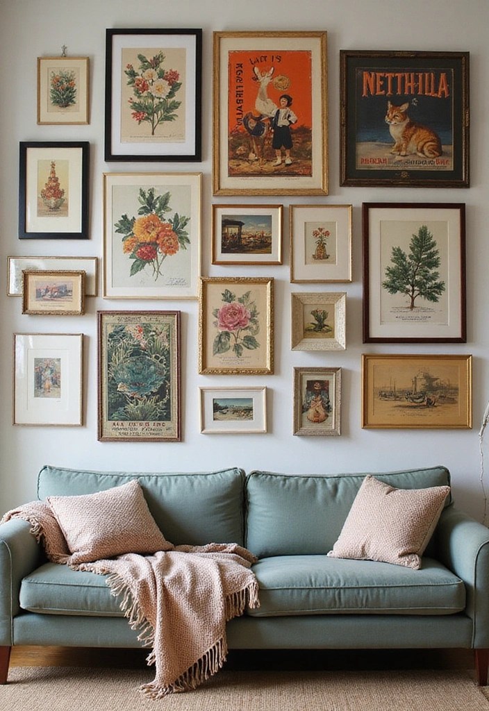 21 Vintage Wall Art Ideas That Will Add Charm and Tell a Story to Your Interior! - 6. Vintage Art Prints