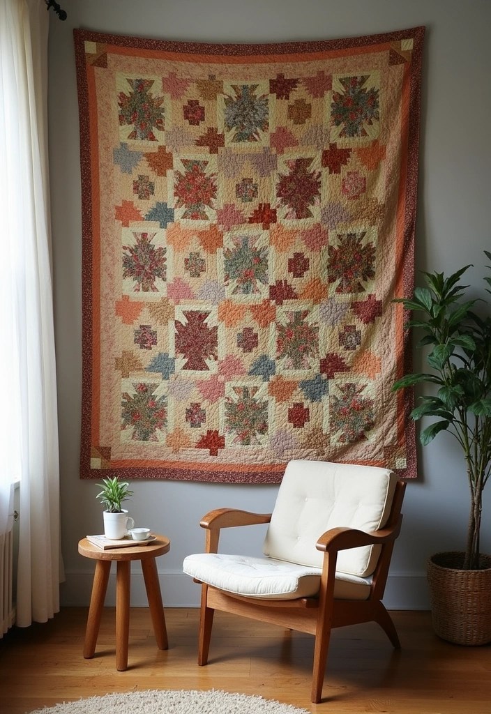 21 Vintage Wall Art Ideas That Will Add Charm and Tell a Story to Your Interior! - 7. Quilts as Wall Hangings