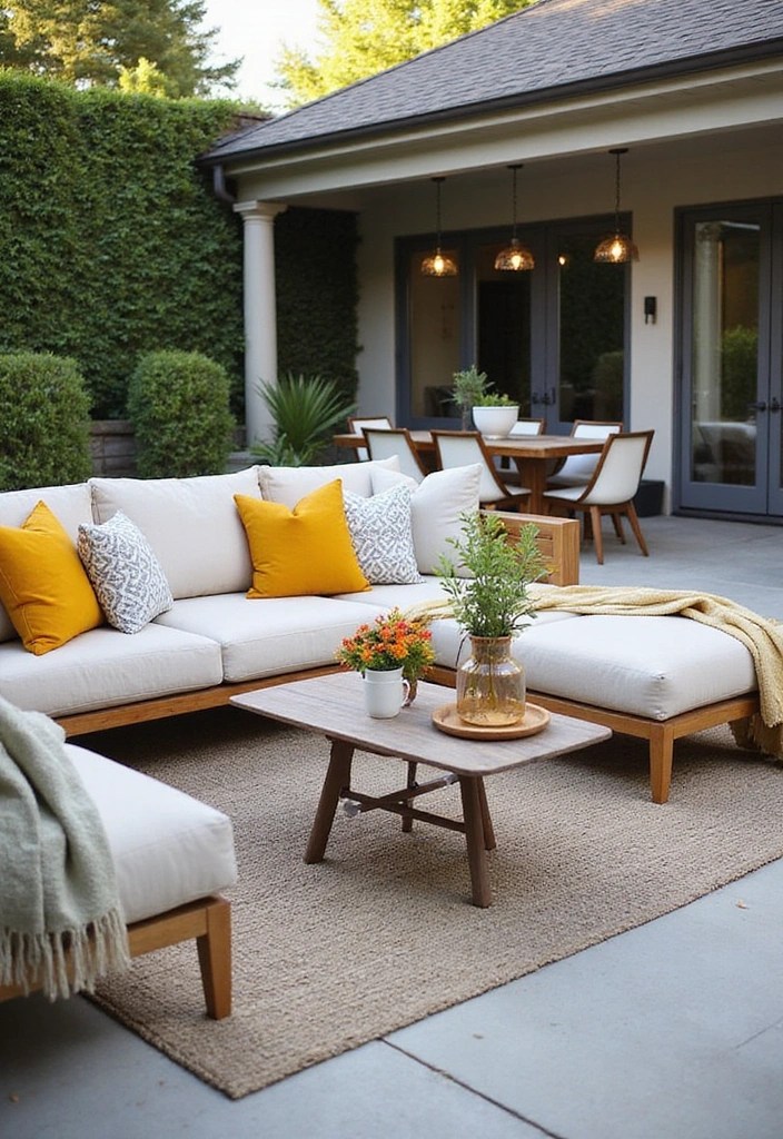 22 Gorgeous Patio Decor Ideas That'll Make Your Neighbors Envious (Good Luck Choosing Just One!) - 3. Stylish Outdoor Furniture
