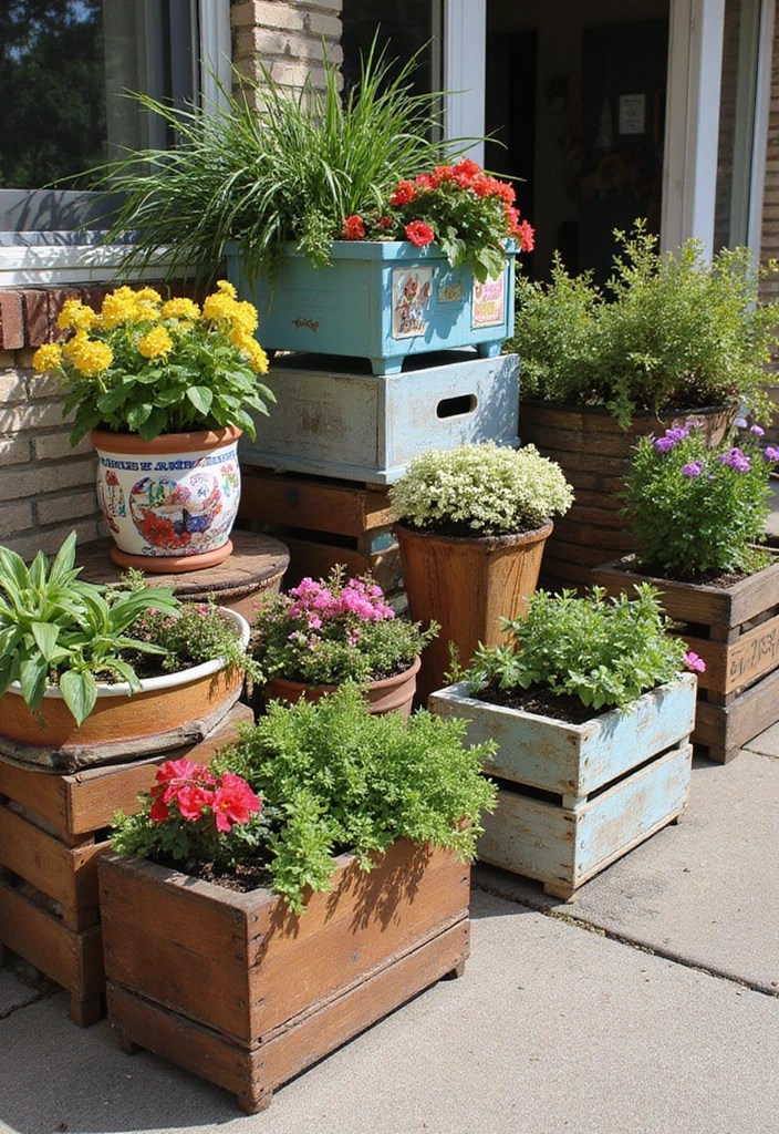 22 Gorgeous Patio Decor Ideas That'll Make Your Neighbors Envious (Good Luck Choosing Just One!) - 8. Unique Planters