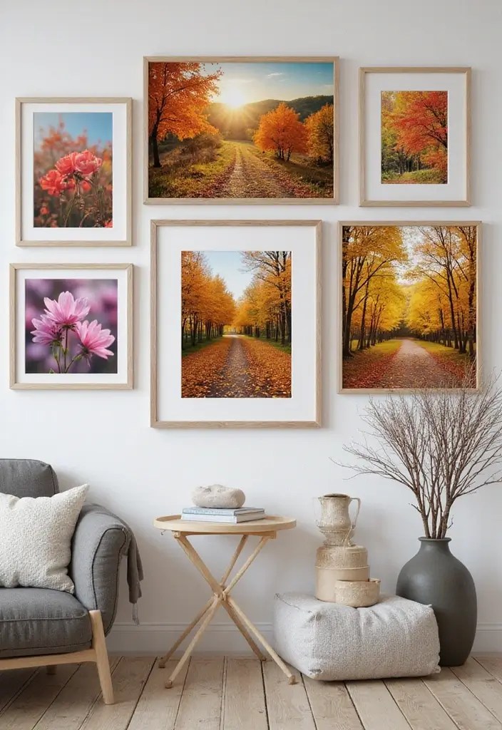 Tips and Tricks for Designing the Perfect Gallery Wall That Impresses - 6. Curate Seasonal Artwork
