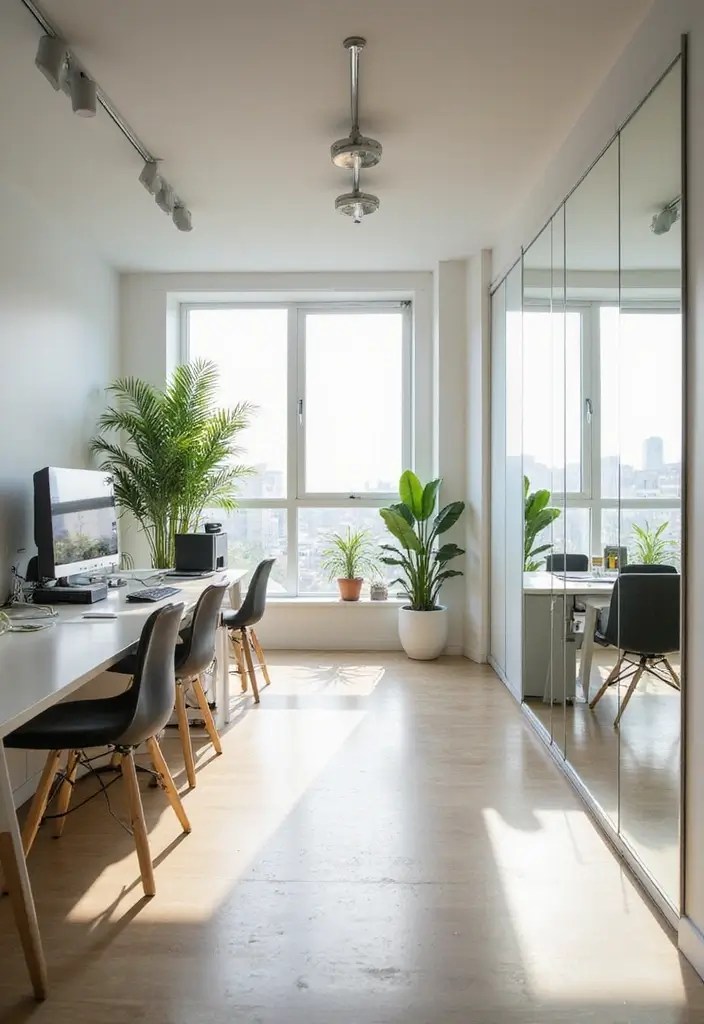 15 Affordable Home Office Setups That Will Transform Your Productivity (You Won't Believe #9!) - 15. Smart Use of Mirrors