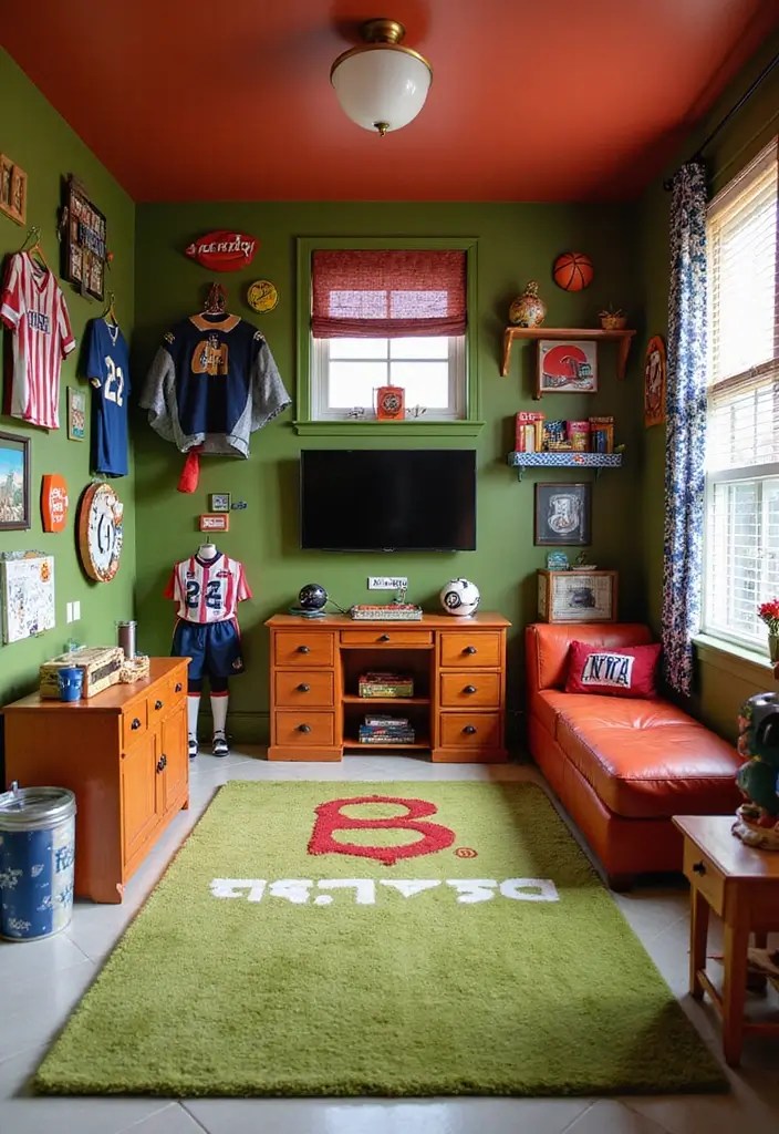 20 Whimsical Kids' Room Ideas That Grow with Your Child (They'll Thank You for #13!) - 8. Sports Fanatic Zone