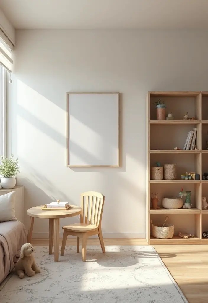 20 Whimsical Kids' Room Ideas That Grow with Your Child (They'll Thank You for #13!) - 9. Minimalist Magic