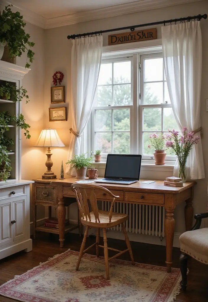 13 WFH Office Setups That'll Skyrocket Your Productivity (and Impress Your Zoom Buddies!) - 8. Cozy Cottage