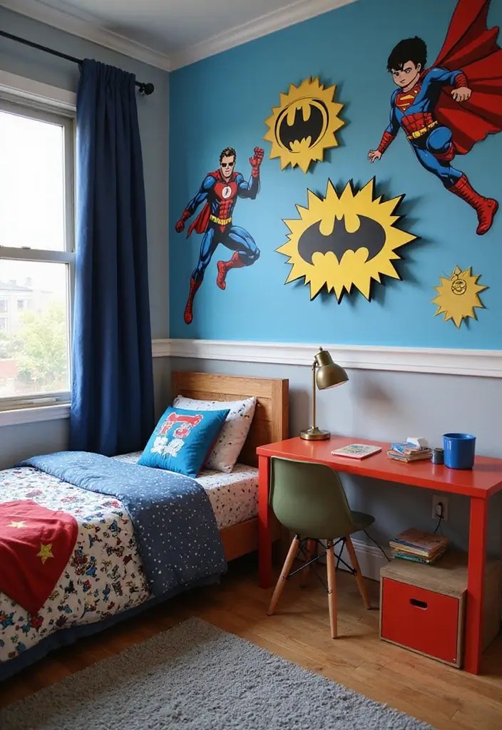 14 Fun Kids Room Ideas That Will Make You the Coolest Parent Ever (Check Out #6!) - 12. Superhero Hideout