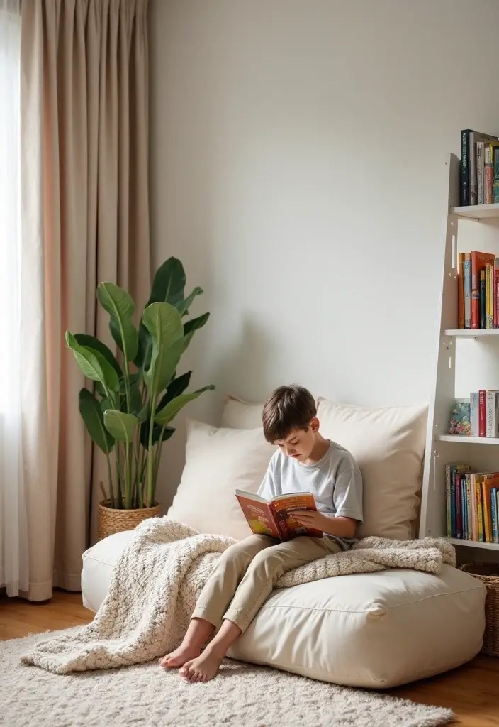 14 Fun Kids Room Ideas That Will Make You the Coolest Parent Ever (Check Out #6!) - 5. Cozy Reading Nook